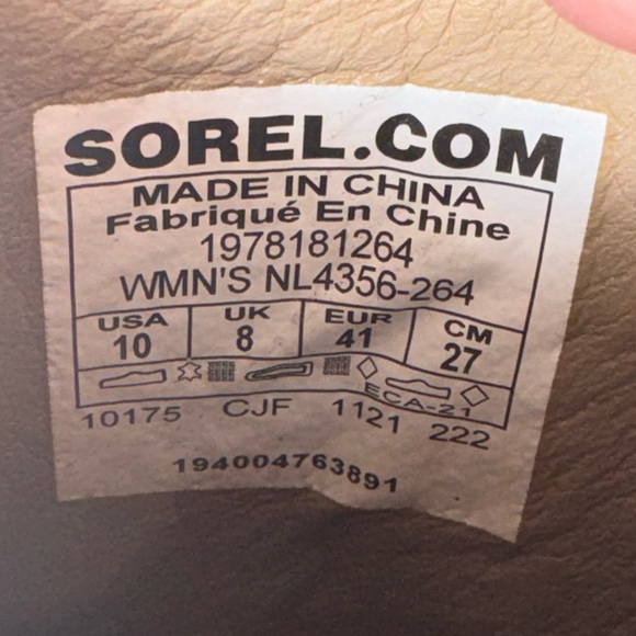 ❤️ Sorel Women's JOAN OF ARCTIC™ III Wedge Chelsea Boots Tan ❤️ NWT size 10 - Picture 2 of 9